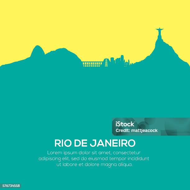 Rio De Janeiro Skyline Stock Illustration - Download Image Now - Rio de Janeiro, Brazil, Urban Skyline