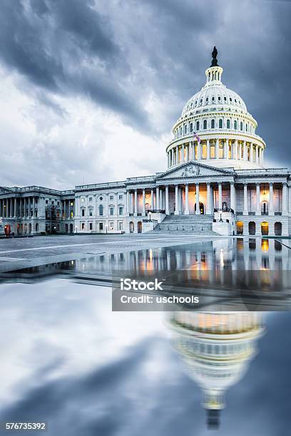 Us Capitol Hill Dc Stock Photo - Download Image Now - Washington DC, Capitol Building - Washington DC, Reflection