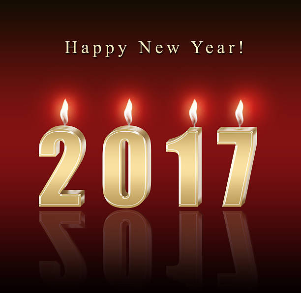 istock Happy new year 2017 - candles 576736660