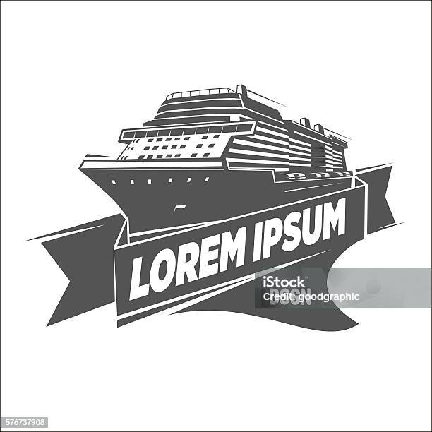 Ship Logo Template Stock Illustration - Download Image Now - Aerodynamic, Art, Art And Craft