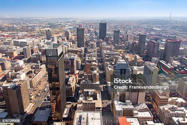 Downtown Johannesburg Stock Photo - Download Image Now - Johannesburg, City, Urban Skyline