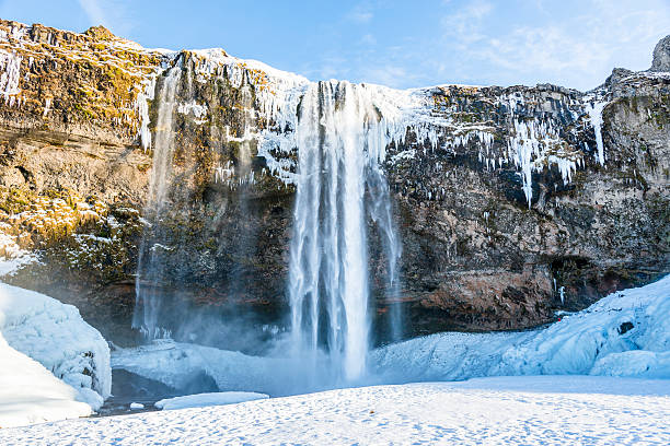 istock Waterfall Seljalandsfoss in winter. Iceland. 576740804
