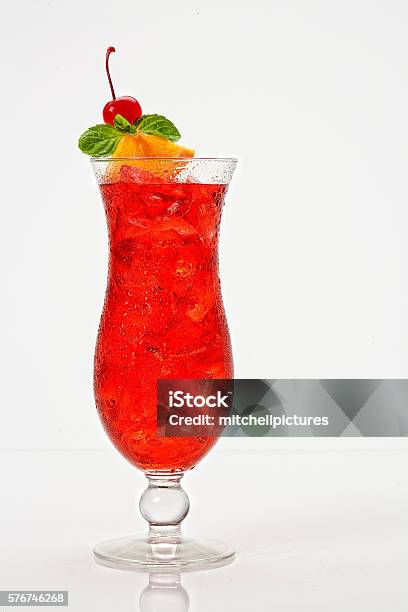 Citrus Hurricane Cocktail Stock Photo - Download Image Now - Alcohol - Drink, Cherry, Drink