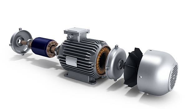 istock electric motor in disassembled state 3d illustration on a white 576747546