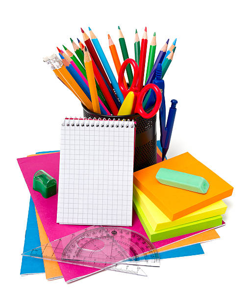 istock school supplies on white background 576752286