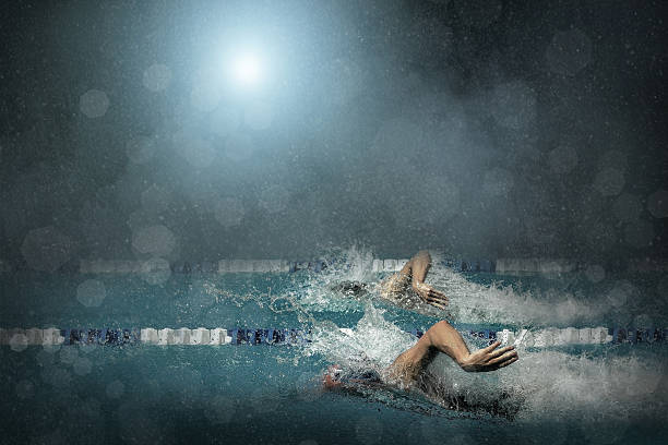 istock Swimming competition in the pool 576752912