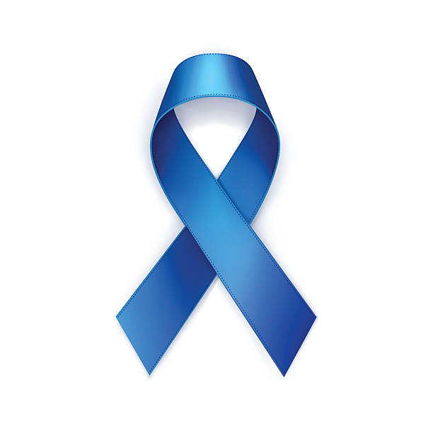 вектор синий рак молочной железы лента изолированы на белом фоне - cancer symbol isolated on white white background stock illustrations