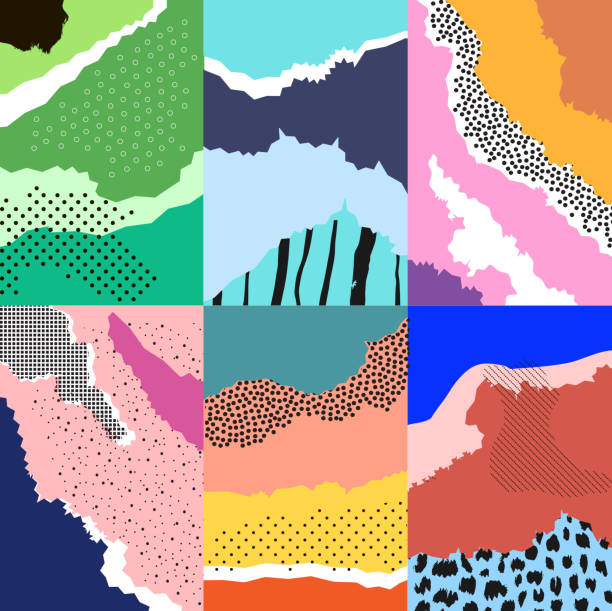 Artistic background.Modern graphic design Artistic background.Modern graphic design.Unusual artwork. Design for poster, card, invitation, placard, brochure, flyer, web. Vector. Isolated japanese landscape stock illustrations