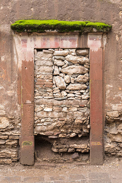 Abandoned house entrances from past centuries