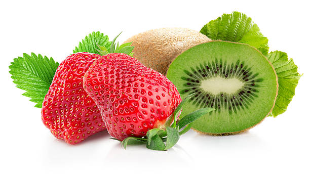 istock strawberry with kiwis isolated on the white background 576755642