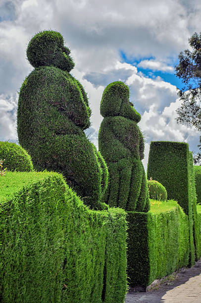 Tulcan, Ecuador- July 10, 2011: Tulcan Is Known For The Most Elaborate Topiary In The New World, Ecuador, South America