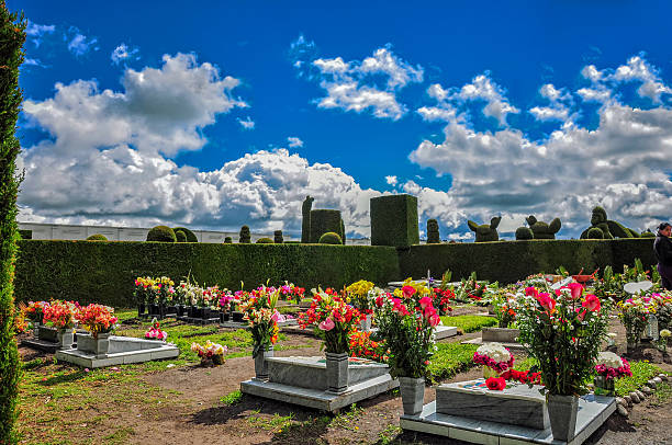 Tulcan, Ecuador - Julio 10, 2011: Tulcan Is Known For The Most Elaborate Topiary In The New World, Where The Trees Have The Form Like Animals, Archways, Angels, Geometric Shapes, Or Incan Symbols
