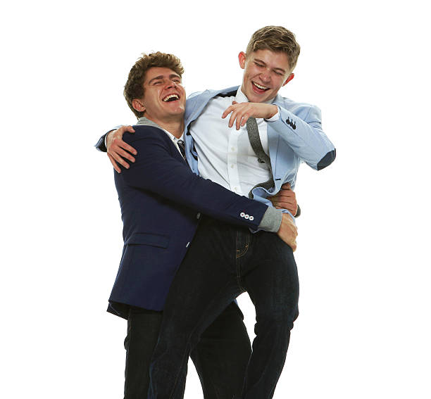 istock Cheerful brothers being playful 576896224