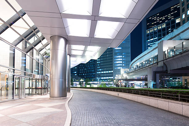 istock modern office buildings in downtown of tokyo from empty footpath 576900048