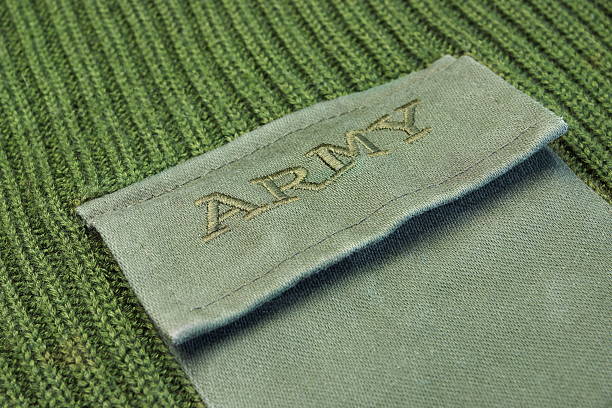 Military Uniform Sweater With Sign Army On The Pocket
