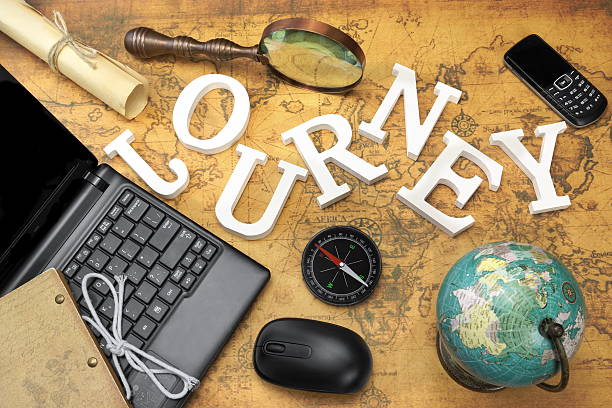 istock Sign Journey, Laptop, Mouse, Globe, Compass, GSM Phone, Letter, 576903042