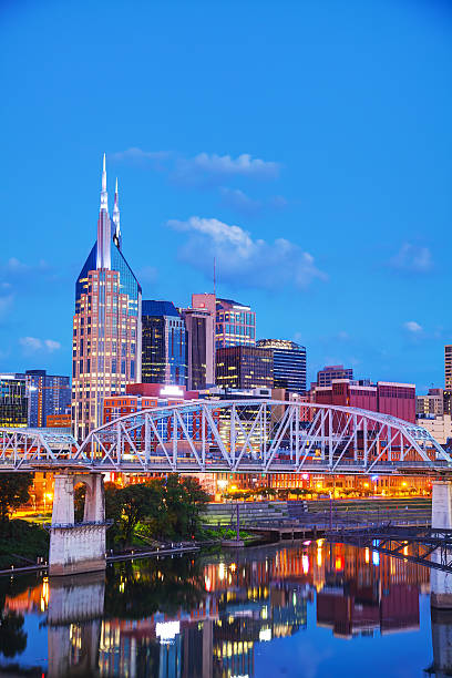istock Downtown Nashville cityscape at night 576904486