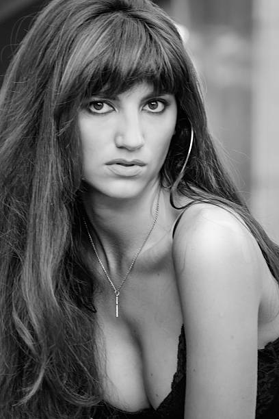 istock Beautiful model on the street 576904542
