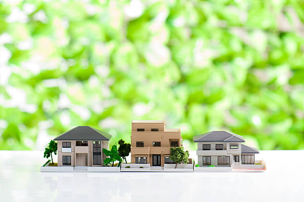 istock Residential model and green background 576905054