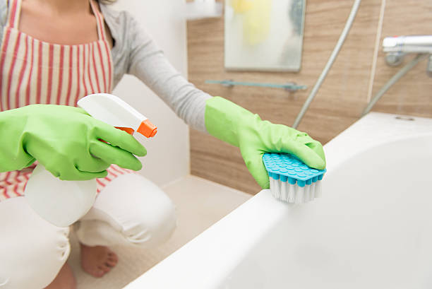 istock Bathing cleaning woman 576905350