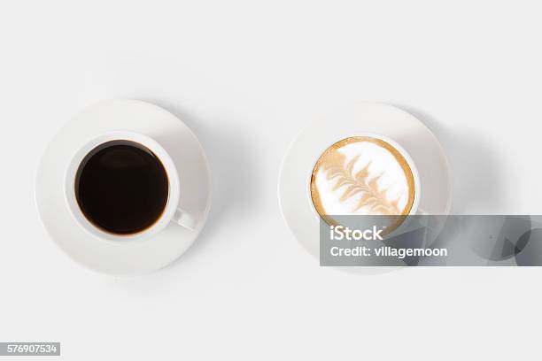 Designkonzept Von Mockup Sortiment Kaffeeset Isoliert Auf Weiß Stockfoto und mehr Bilder von Schwarzer Kaffee