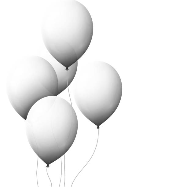 istock Set realistic color air balloons isolated on white background. 576912280