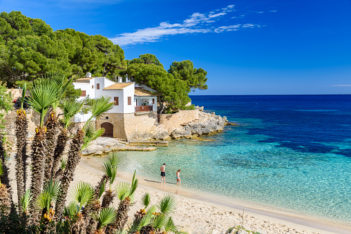 Cala Gat en Ratjada, Mallorca - hermosa playa y costa photo
