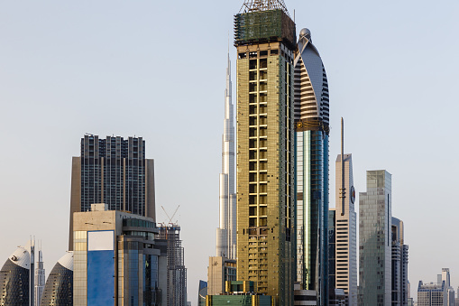 Buildings that View from Above in Sheikh Zayed Road, Dubai