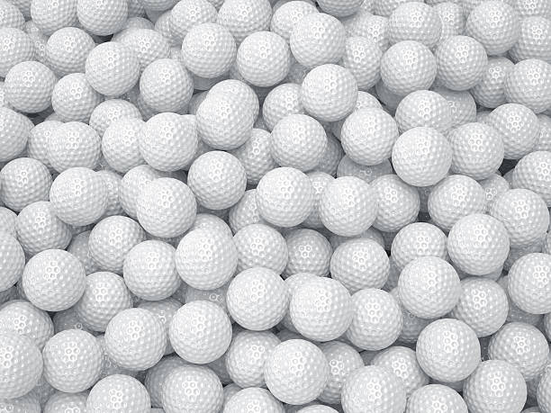 arrière-plan de la balle de golf. concept sportif - dimple golf ball golf ball photos et images de collection