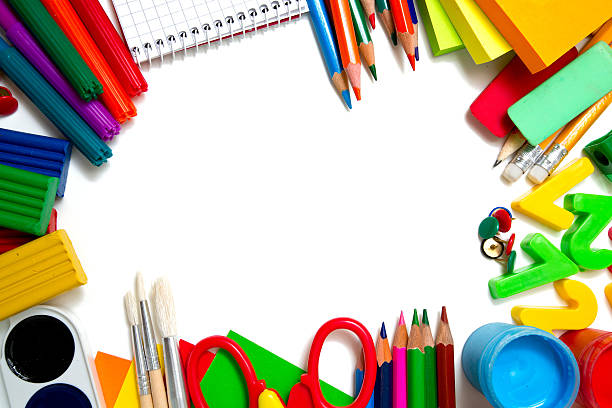 istock school supplies on white background 576920690