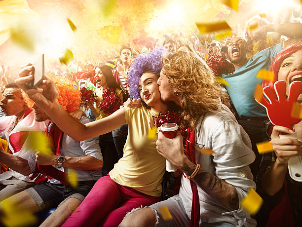 istock Sport fans: Couple in love 576924354