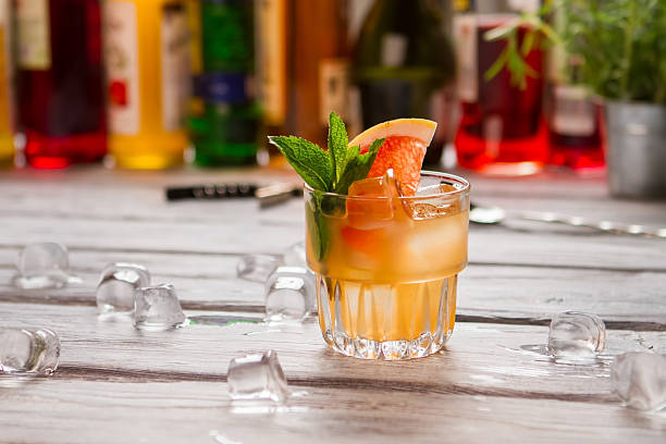 istock Orange cocktail in glass. 576926536