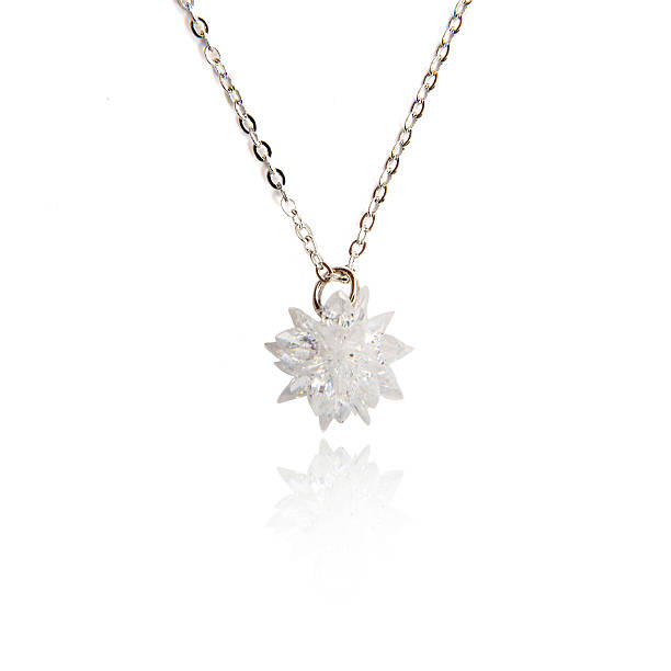 istock Fashion diamond pendant isolated on white 576927214