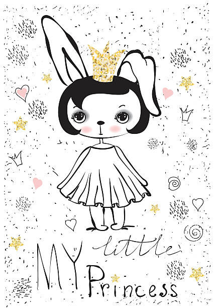 200+ Cute Little Princess Rabbit Girl Stock Illustrations, Royalty-Free ...