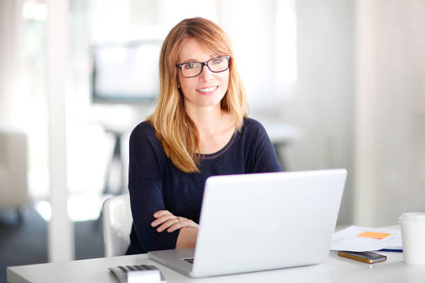 istock Executive businesswoman at office 576930456