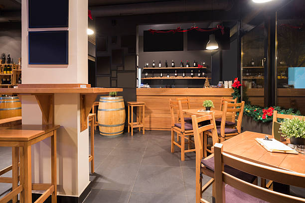 istock Interior of a modern wine bar 576931240