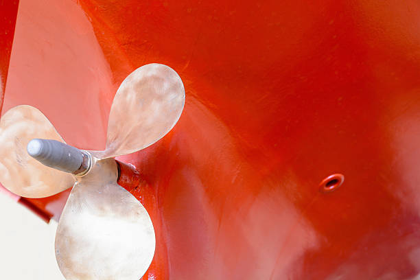 ships propeller at an old fishtrawler