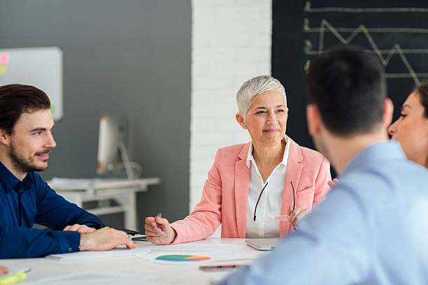 istock Businesspeople Having Meeting In Their Office. 576936130