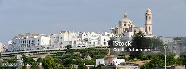 Panoramic View Of Locorotondo On Puglia Stock Photo - Download Image Now - Alley, Architecture, Balcony