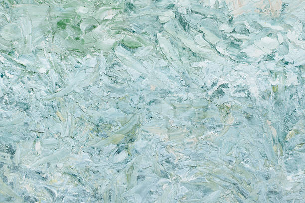 istock Oil painting light green abstract background. 577311416