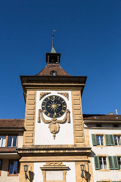 istock Morat clock tower in Fribourg Canton, Switzerland 577313458
