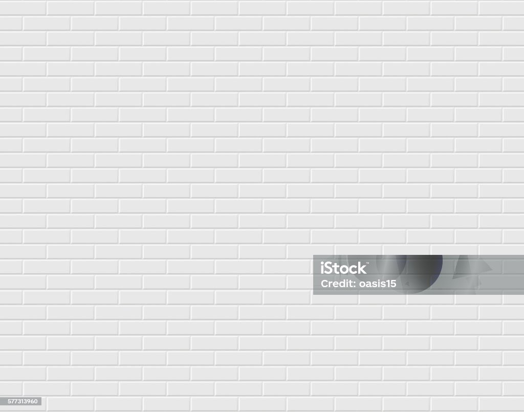 Mur de briques blanches. Arrière-plan vectoriel - clipart vectoriel de Blanc libre de droits