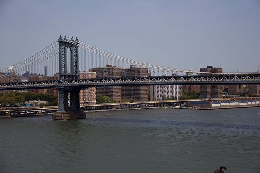 Manhattan Bridge as seen from Brooklyn Bridge