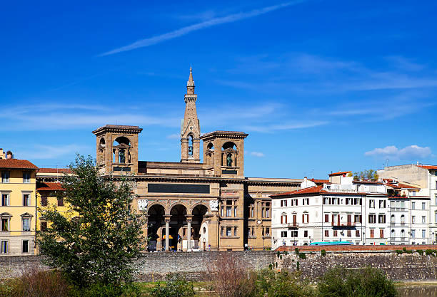istock Italy. Florence.   national library on Arno River Embankment 577318576
