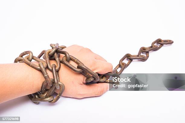 Old Hand Chain Rusty Old Chains Bind Hand Stock Photo - Download Image Now - Bale ...