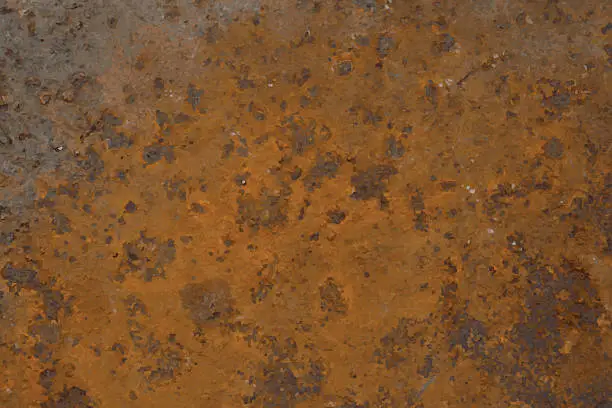 Vector illustration of Background of rusted metal