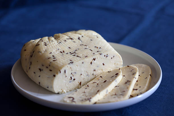 istock White curd cheese with caraway seeds 577326528