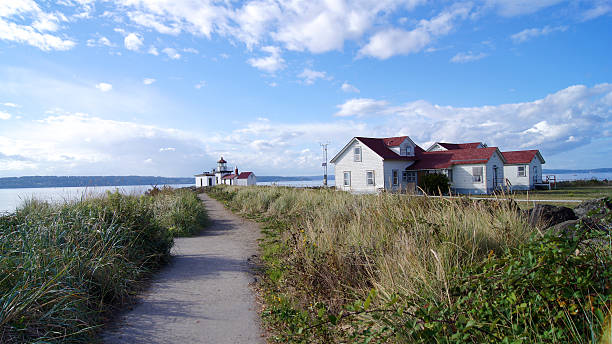 istock SEATTLE, WASHINGOTN - SEPTEMBER 2014: West Point Lighthouse. It was 577327520