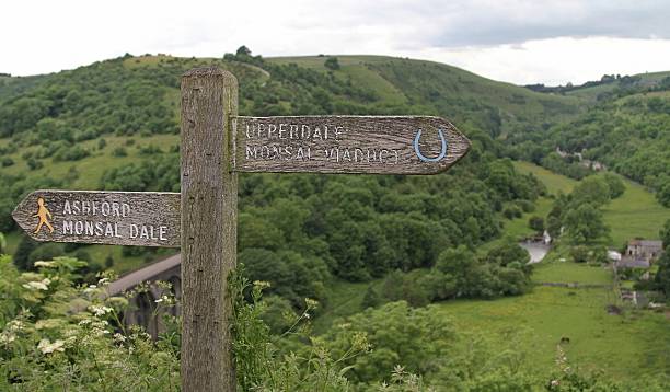 istock signpost in rural derbyshire dales,england 577329428