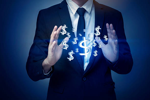 istock Businessman hand holding money, business concept 577329698